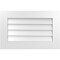 Ekena Millwork Vertical Surface Mount PVC Gable Vent: Non-Functional, w/ 3-1/2"W x 1"P Standard Frame, 28"W x 18"H GVPVE28X1801SN - alternate 1